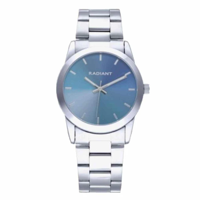 Radiant Men's Quartz Analog Watch 36mm RA607201 — Blue Dial, Silver Metal Bracelet