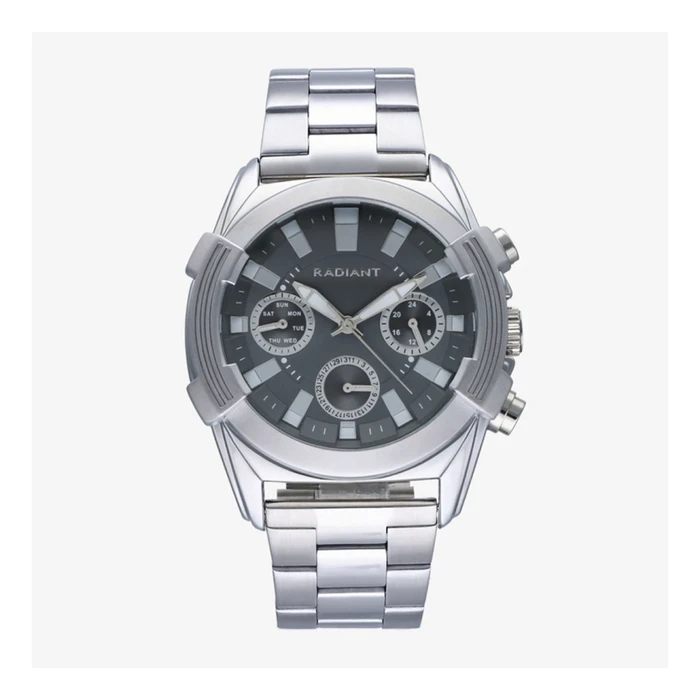 Radiant Ανδρικό Ρολόι 44mm Μπαταρίας με Γκρι Μεταλλικό Μπρασελέ RA634702