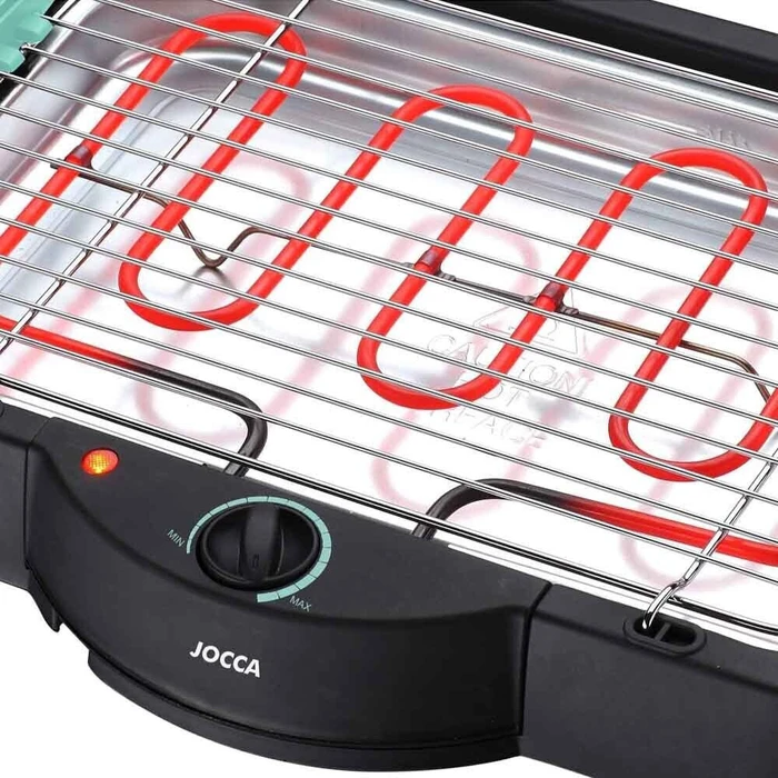 JOCCA Tabletop Electric Barbecue 2000W Black