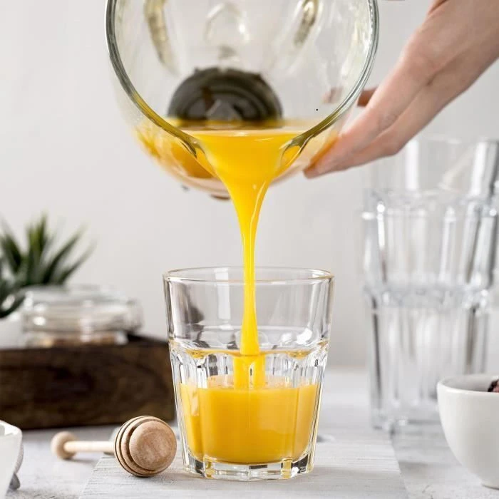 JOCCA Glass Blender with Crystal Jar and Bottle Stainless Steel 350W