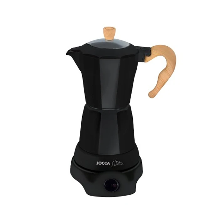 JOCCA Electric Italian Coffee Maker Nature Line Black