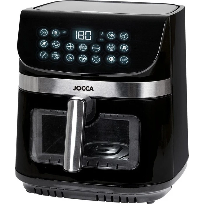 JOCCA Air Fryer Digital 9L Double Resistance and Window 2200W Black