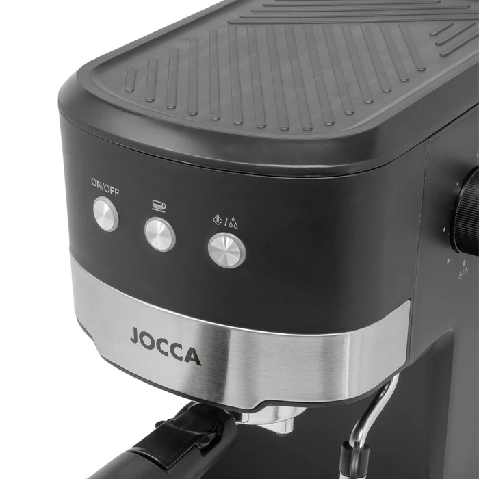 JOCCA Μηχανή Εσπρέσο 20 Bars με Ατμοποιητή και Αφαιρούμενο Δοχείο 1.25L Μαύρη