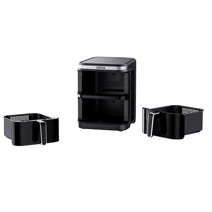 JOCCA Air Fryer Double Air Fryer Black 11L