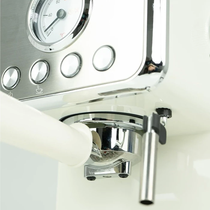 JOCCA Retro Espresso Coffee Machine 15 Bars with Removable Deposit 1.7L Creme