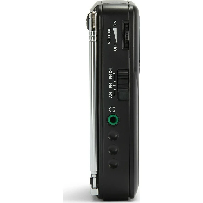 Portable Radio AIWA Pocket Radio with Earphones Black