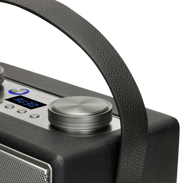 AIWA Portable Bluetooth Speaker Leatherette 50W RMS with Mic and Guitar Input