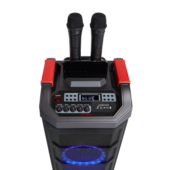 AIWA Portable TWS Trolley Party Speaker RGB Lighting 80W RMS