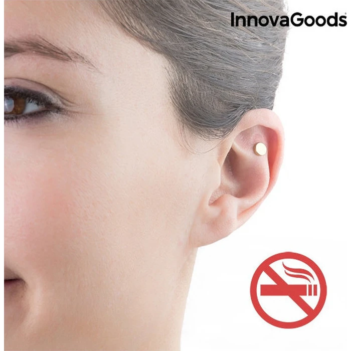 InnovaGoods Σκουλαρίκι για Διακοπή Καπνίσματος Μαγνητικό με Πιεσοθεραπεία 1τμχ
