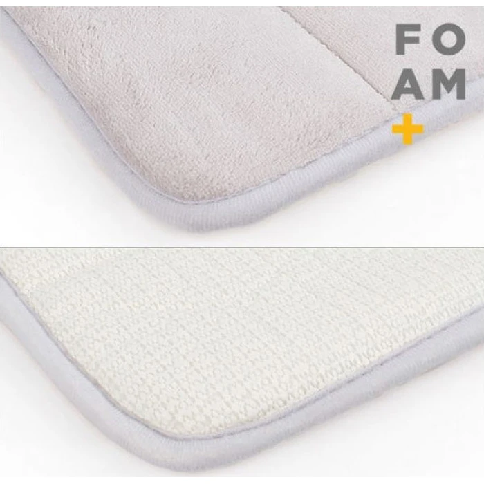 InnovaGoods Αντιολισθητικό Πατάκι Μπάνιου Memory Foam V0101048 Εκρού 40x60εκ.