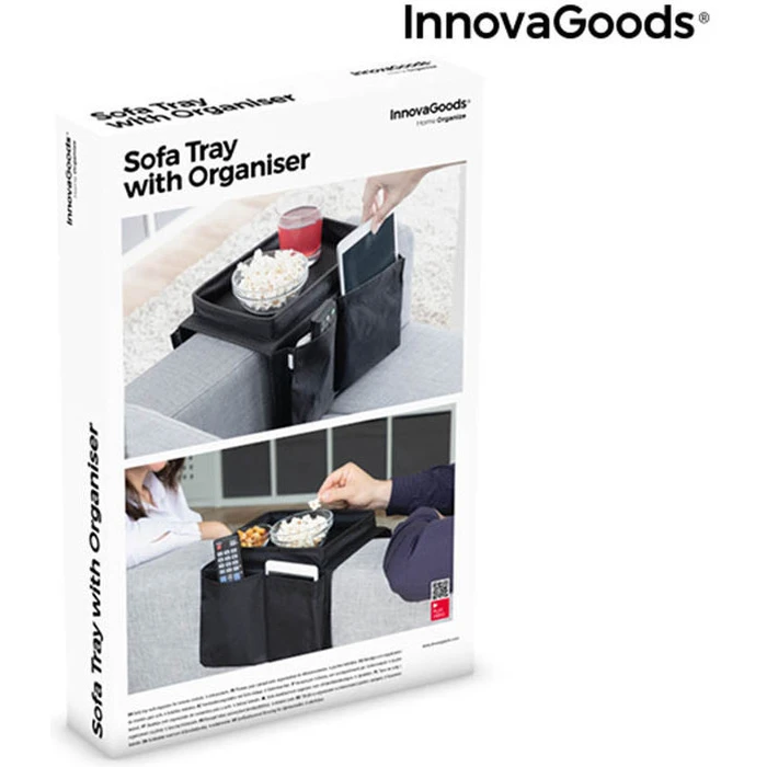 InnovaGoods Δίσκος για τον Καναπέ με Διοργανωτή για Τηλεχειριστήρια