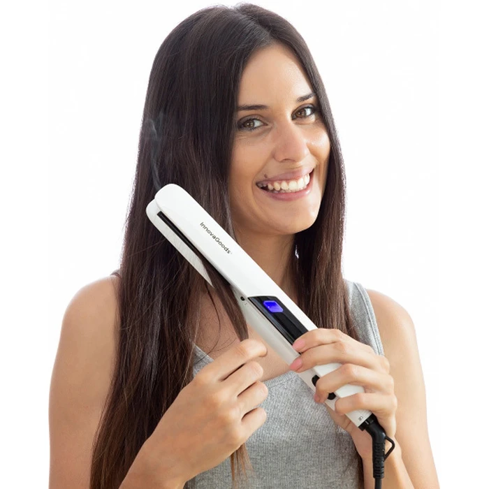 InnovaGoods Steam Hair Straightener Ceramic Plates 36 W