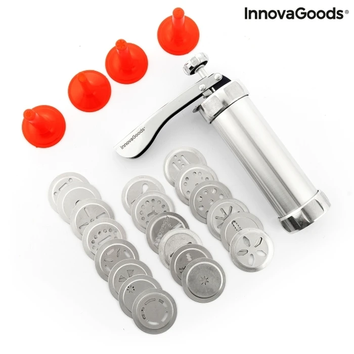 InnovaGoods Κατασκευαστής Μπισκότων και Σακούλα Ζαχαροπλαστικής 2 σε 1 Prekies