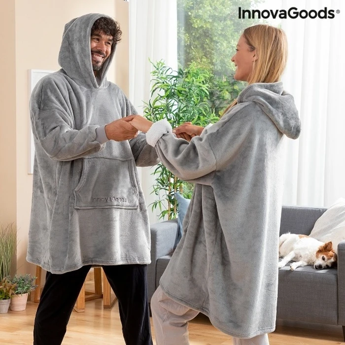 InnovaGoods Hoodie Blanket with Polar Lining Swug