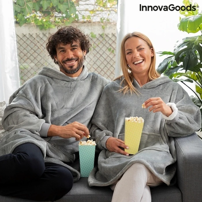 InnovaGoods Hoodie Blanket with Polar Lining Swug