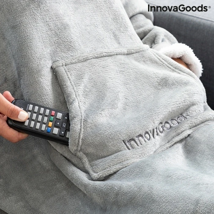 InnovaGoods Hoodie Blanket with Polar Lining Swug