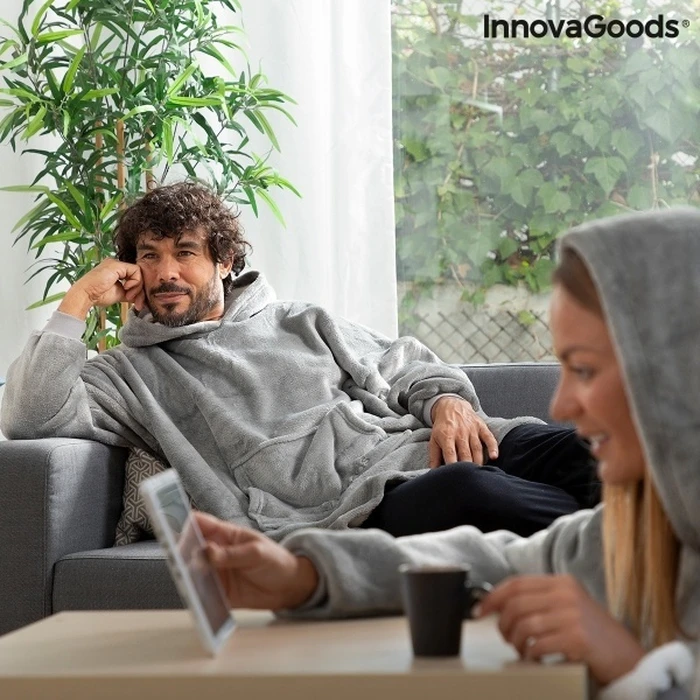 InnovaGoods Hoodie Blanket with Polar Lining Swug