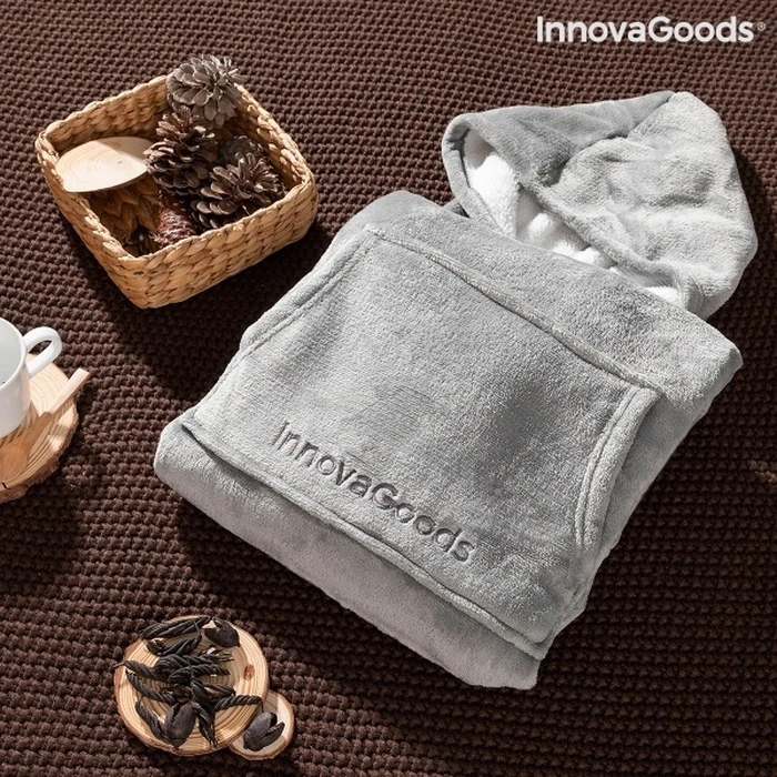 InnovaGoods Hoodie Blanket with Polar Lining Swug