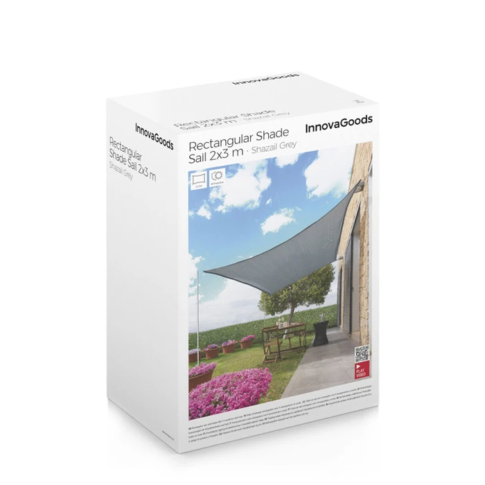InnovaGoods Ορθογώνια Τέντα Ιστίου Σκιάς Shazail 2 x 3 m