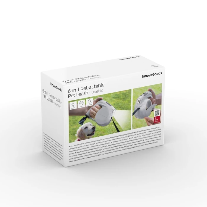 InnovaGoods Λουρί Σκύλου Ανασυρόμενο 6 σε 1 Leashic
