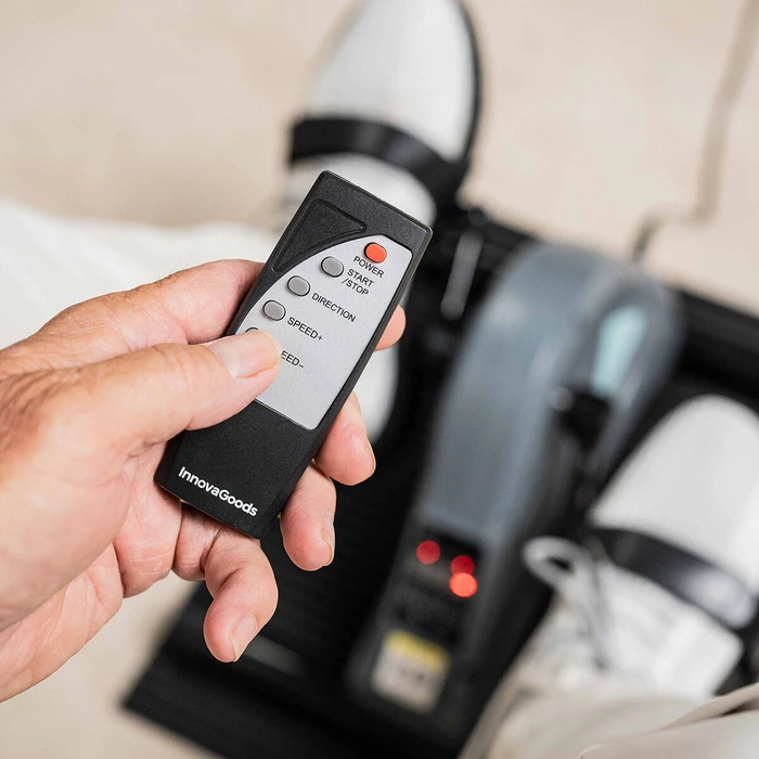 InnovaGoods Electric Assistive Pedal Exerciser for Hands and Feet with Mat and Remote Control Velora 3000