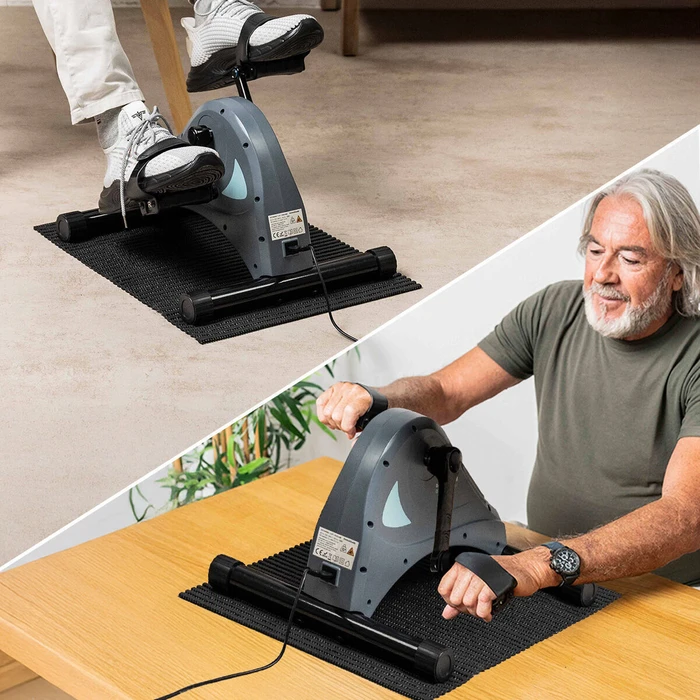 InnovaGoods Electric Assistive Pedal Exerciser for Hands and Feet with Mat and Remote Control Velora 3000