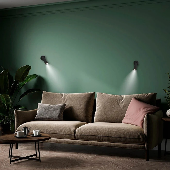 Φωτιστικά οροφής & τοίχου New Garden ROLL 4 BATTERY black