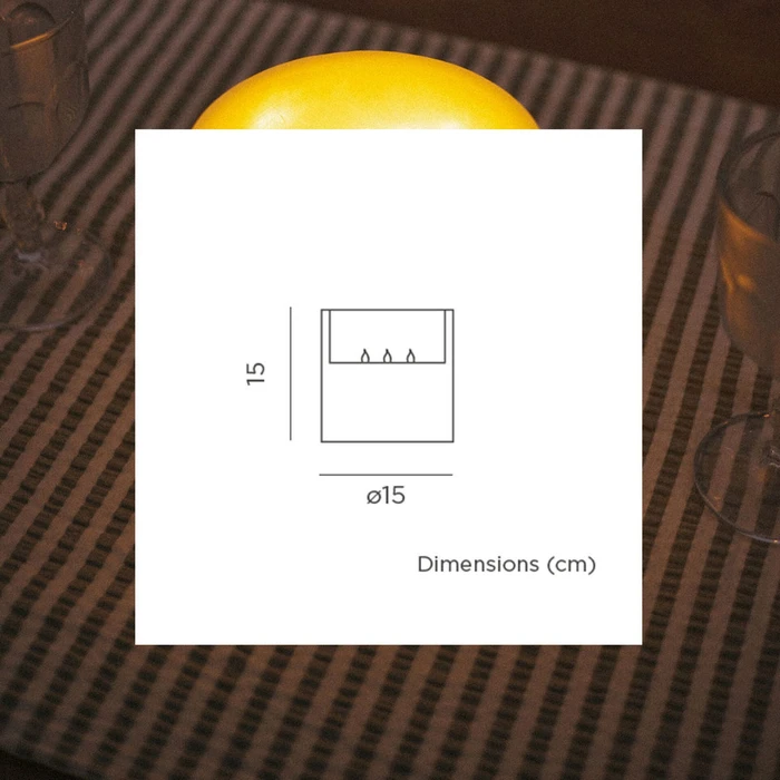 New Garden Διακοσμητικός φωτισμός DOLO CANDLE 3 WICKS