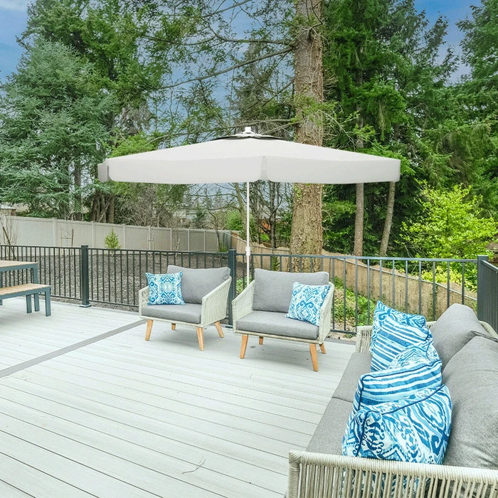 Marbueno Solskjerm Πολυεστέρας Αλουμίνιο ? 300 cm Λευκό