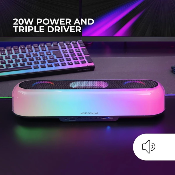 PC Speakers Mars Gaming MSBORB Black 20 W 4 W