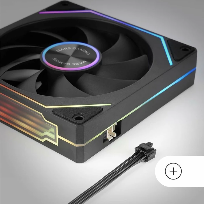 Mars Gaming Case Fan MF LINKFINITYKIT2 120 mm ARGB Black