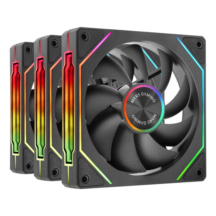 Mars Gaming Case Fan MF LINKFINITYKIT2 120 mm ARGB Black