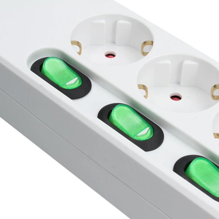 TM Electron Πολύπριζο με 3 Πρίζες χωρίς διακόπτη TMUAD553 Λευκό 3680 W 1.5 m