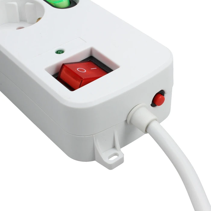 TM Electron Πολύπριζο με 4 Πρίζες χωρίς διακόπτη TMUAD554 Λευκό 3680 W 1,5 m