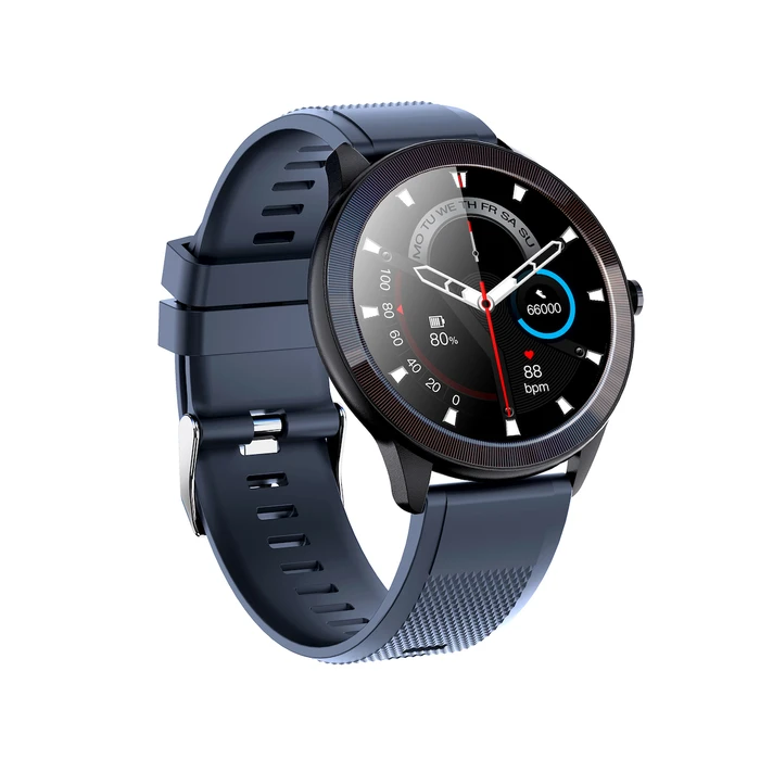 Leotec MultiSport Wave 46mm Αδιάβροχο Smartwatch με Παλμογράφο (Μπλε)