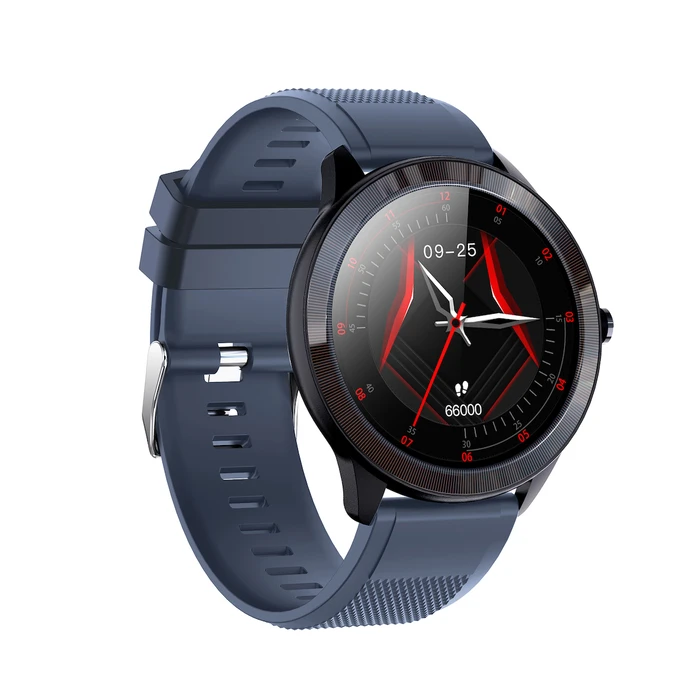 Leotec MultiSport Wave 46mm Αδιάβροχο Smartwatch με Παλμογράφο (Μπλε)