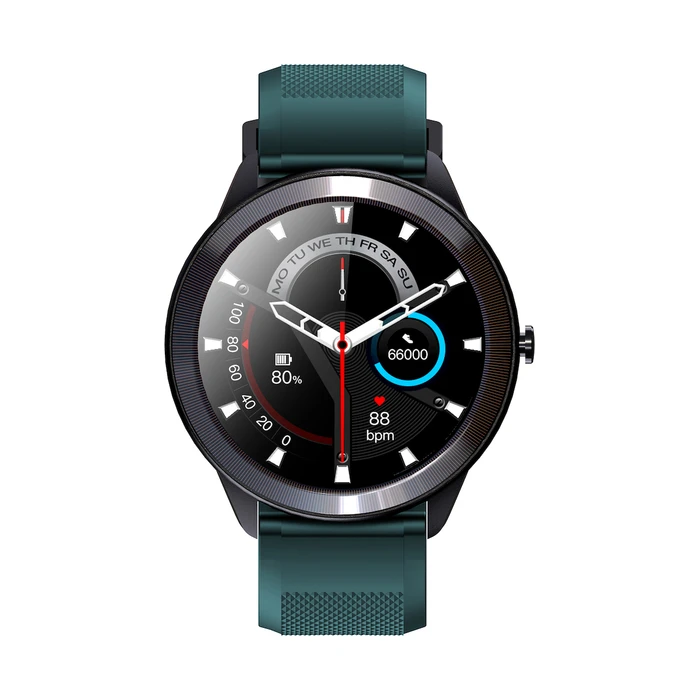 Leotec MultiSport Wave 46mm Αδιάβροχο Smartwatch με Παλμογράφο (Πράσινο)