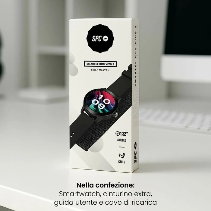 SPC Smartwatch με Παλμογράφο (Μαύρο)