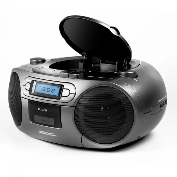 Aiwa Portable Radio-CD/MP3/USB/Cassette Player with Bluetooth RC-250/GY