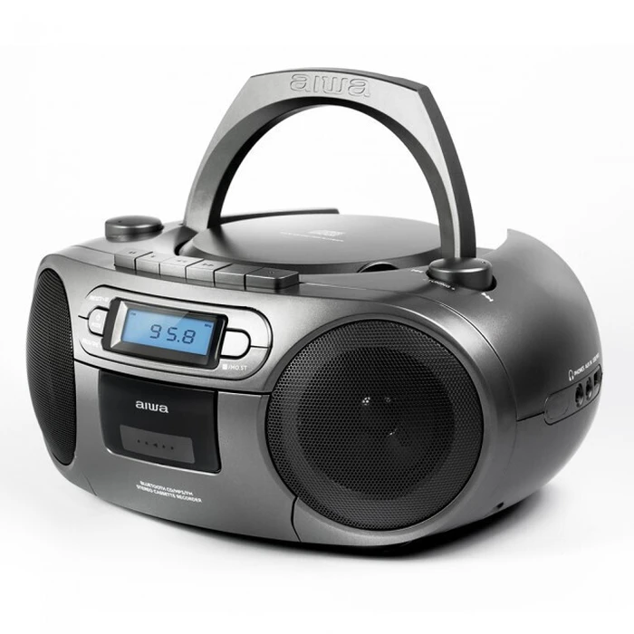 Aiwa Portable Radio-CD/MP3/USB/Cassette Player with Bluetooth RC-250/GY