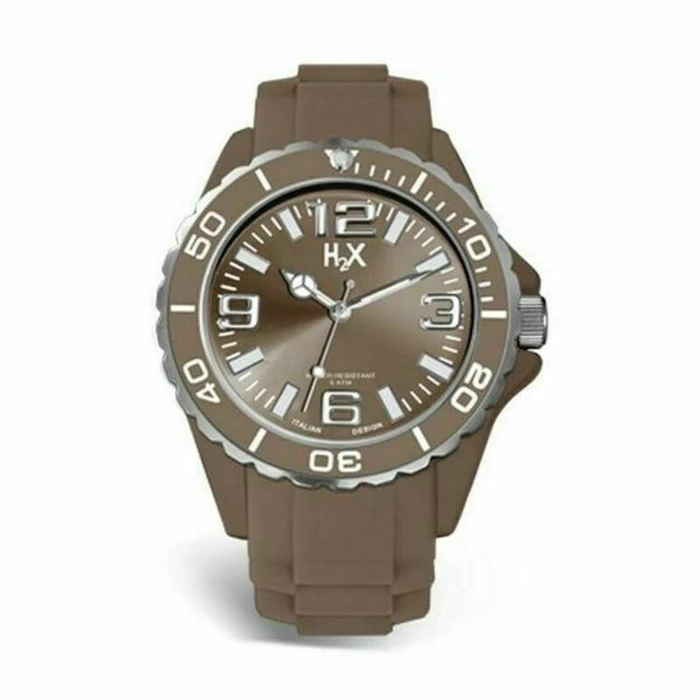 Haurex Women's 37mm Quartz Analog Watch Brown Rubber Strap SM382DM3