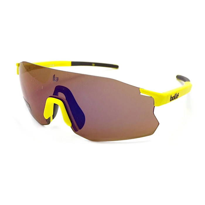Bolle Unisex Sunglasses BS016007 — Brown lenses, Yellow plastic frame, UV400 Category 3