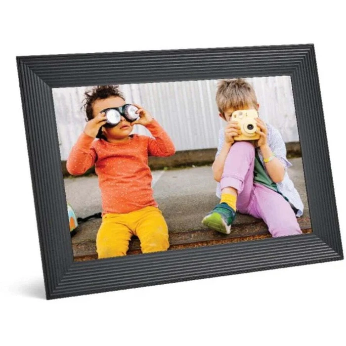 AURA Photoframe Carver gravel - Digital Photo Frame 10.1" (AURA FRAME AF905-BLK)