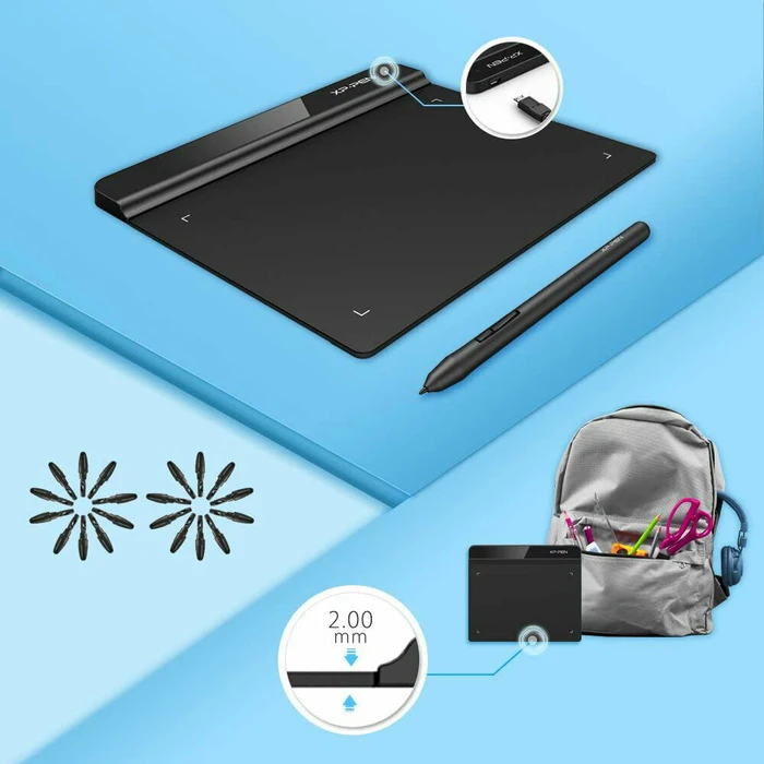 XP-PEN Star G640 Graphic Tablet 6x4" (190 x 162 mm) - Black