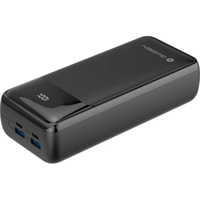 GoGEN PB300002B Power Bank 30000mAh 65W USB-C PD 2x USB-A 2x USB-C LCD Black