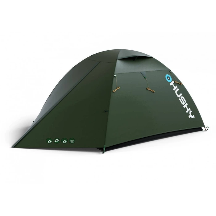 Husky Sawaj 2 Nylon Σκηνή Igloo Πράσινη Διπλό Πανί για 2 Άτομα 230x215x120 εκ.