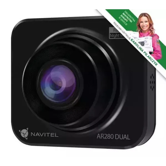Navitel Κάμερα DVR Αυτοκινήτου 1080P Wi‑Fi, GPS AR280DUAL