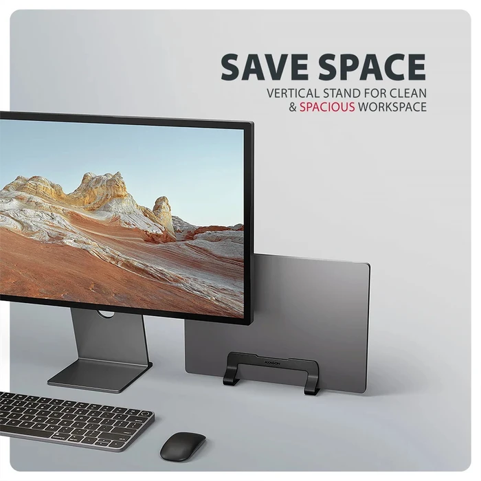 Βάση στήριξης laptop Axagon STND-VB (10"-17.3") - Αλουμίνιο, κάθετη