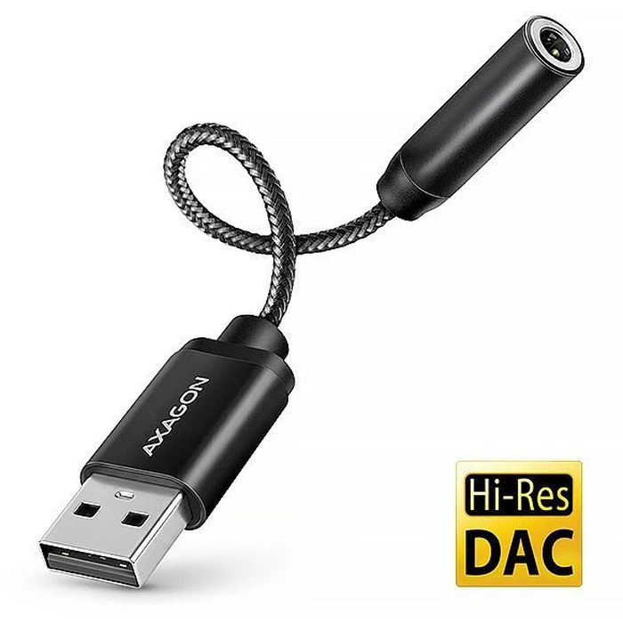 Αντάπτορας Axagon USB-A σε 3.5 mm ADA-HA (Μαύρο)