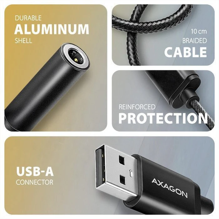 Αντάπτορας Axagon USB-A σε 3.5 mm ADA-HA (Μαύρο)